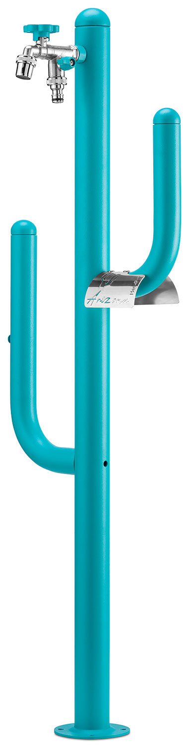 prezzo Fontana a Colonna Rubinetto Doppio in Ottone e Porta Tubo Arizona Belfer 42/ARZ Turchese