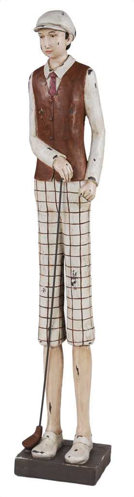 Statua giocatore golf cm 15x13xh76
