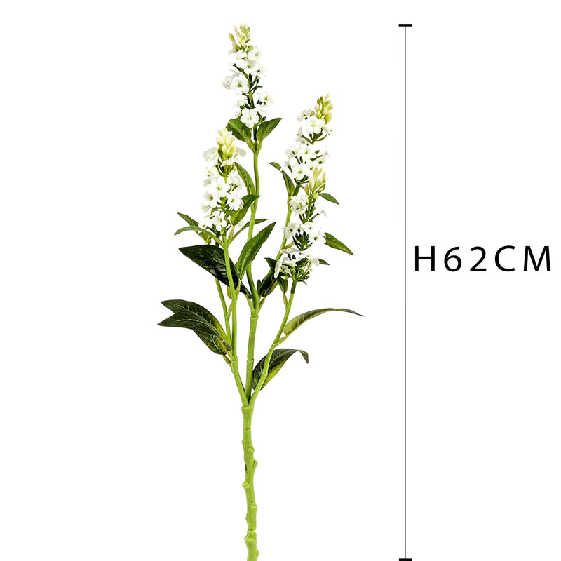 Set 6 Rami Artificiali di Bidens Composto da 5 Fiori Altezza 62 cm Bianco