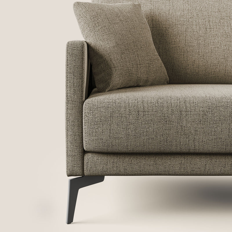 Divano 2 Posti 160x94x90 cm in Tessuto Marrone