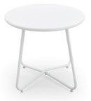 Set Tavolino e 2 Sedie da Giardino in Acciaio Kraus Michelangelo Bianco