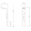 Colonna Doccia Soffioni Incassati Miscelatore Nebulizzatore in Acciaio Ama Luxury Cupido