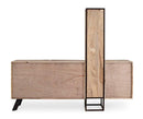 Credenza con Ante e Cassetti 193x38x165 cm in Legno
