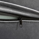 Divano Letto Matrimoniale 190x102x82 cm in Poliestere e Metallo Grigio