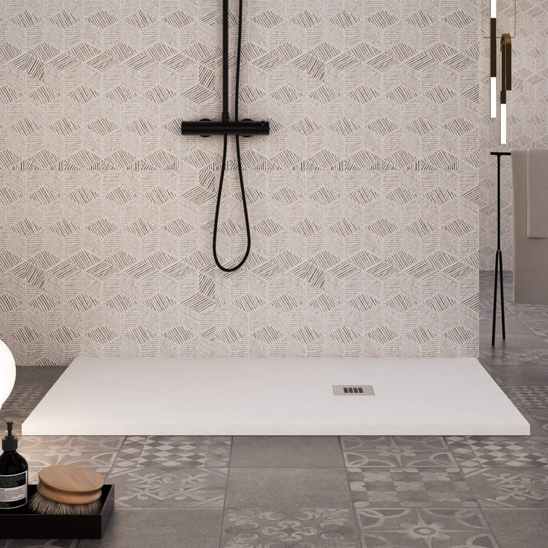 Piatto Doccia in Pietra Bonussi Everest Bianco Varie Misure