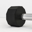 Set 2 Manubri Palestra Esagonali 2 kg con Impugnatura Antiscivolo Nero