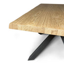 Tavolo Allungabile 180/230x90 cm Versalux Rovere Scortecciato Gambe Antracite      