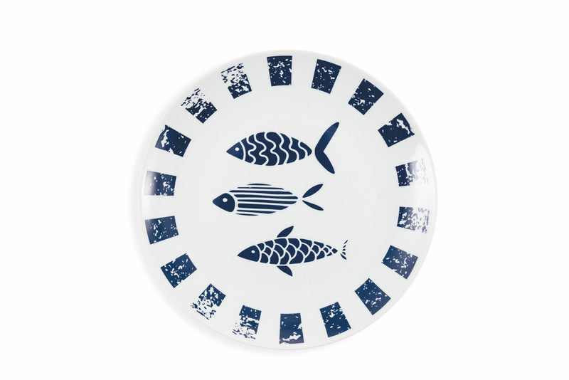 Servizio Piatti 18 Pezzi in Porcellana e Gres Villa d'Este Home Tivoli El Pescado