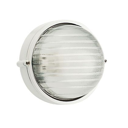 acquista Kleine runde Deckenleuchte in weißer Farbe für den Außenbereich der Sovil Industrial Line