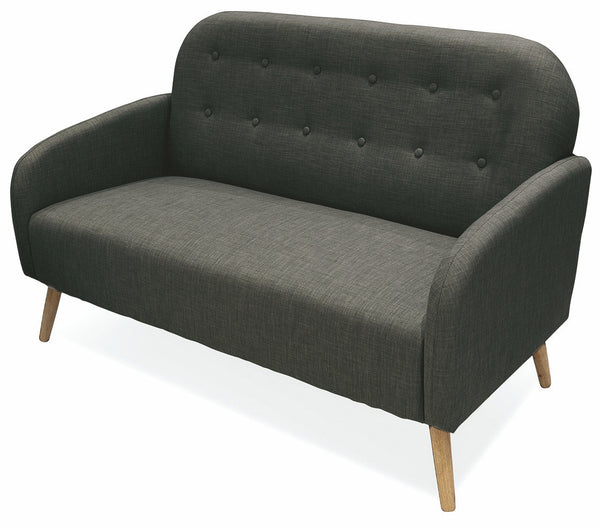 acquista 2-Sitzer-Sofa 137 x 75 x 89 cm in dunkelgrauem Soriani-Stoff