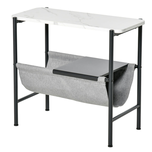 Couchtisch 60 x 28 x 53 cm mit weißer abnehmbarer Ablage online