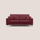 Divano 2 Posti 166x95x91 cm in Tessuto Rosso