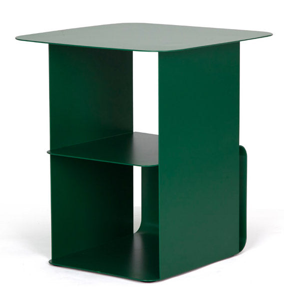 acquista Tavolino Moderno 41x41x45,5 cm in Acciaio Verde Bosco
