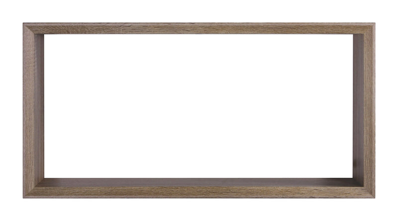 Mensola Cubo da Parete 70x35x15,5 cm in Fibra di Legno Artù Noce Segato