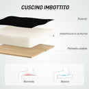 Sedia Girevole 55x58x94 cm con Anello Poggiapiedi e Schienale Ricurvo Nero  