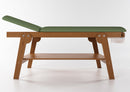 Lettino da Massaggio Visita Fisioterapia Fisso 2 Sezioni 190x70x75 cm 250Kg Verde