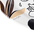 Vassoio Ø33x45 cm  in Ceramica VdE Tivoli 1996 Face to grey 