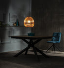 Lampada a Sospensione 35x35xH150 cm in Metallo Jaula Ottone Lucido