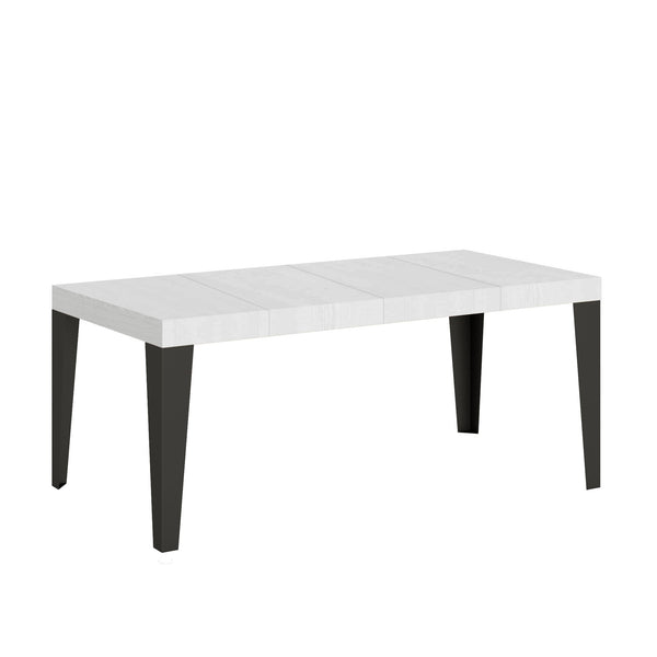 online Tavolo Allungabile 90/246x90x77 cm Flame Premium Bianco Frassino