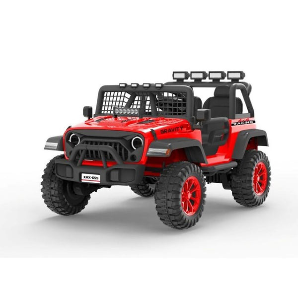 acquista Auto Elettrica per Bambini Offroad 2 Posti Gravity XMX-655 con Telecomando Batteria 12V Rosso