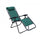 Zero Gravity Reclining Folding Liegestuhl 88x65x110 h cm in Stahl und dunkelgrünem Textilene