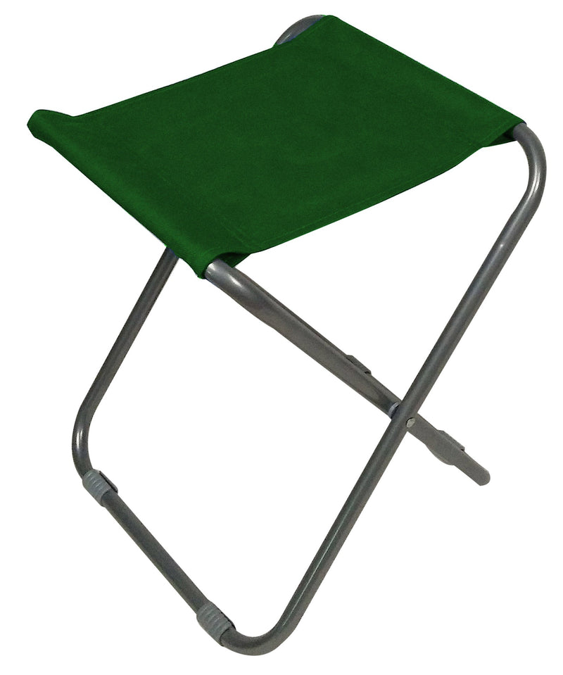 Sgabello Pieghevole da Campeggio 32x32x40 cm in Metallo e Poliestere Verde
