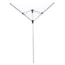 Stendibiancheria Pieghevole a Ombrello da Esterno Altezza Regolabile in Alluminio 138x138x195 cm 