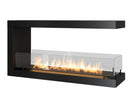 Camino a Bioetanolo Trifacciale da Incasso 100x50 cm Inside U 1000 V2 Nero con Vetro