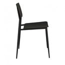 Sedia da Giardino Vega Impilabile 42x53x80 h cm in Acciaio Grigio scuro