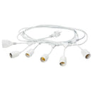 Cavo per Esterno con 5 Portalampade E27 5m in Termoplastico Sovil Bianco