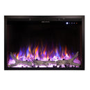 Camino Elettrico da Incasso 50,8x75x19,5 cm Effetto Fiamma 1500W Thomas Maxi Nero