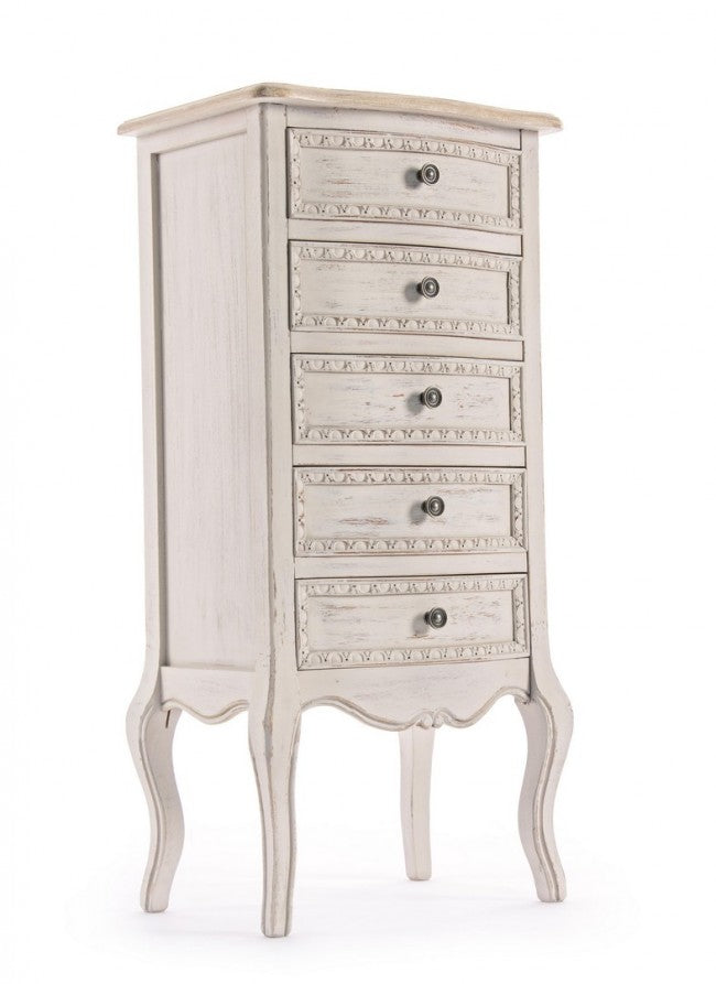 Cassettiera 5 Cassetti Clarisse in Legno