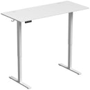 Scrivania Regolabile in Altezza Elettrica 140x60x72-118 cm con Funzione Memoria in Legno e Acciaio Bianco      