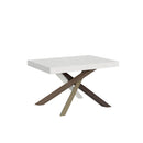 Tavolo Allungabile 120/380x90 cm Volantis Bianco Frassino Gambe Multicolore 4/C      
