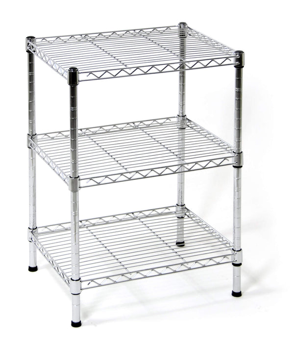 online Regal aus verchromtem Stahl 3 Regale 45x35x61 cm Fumer