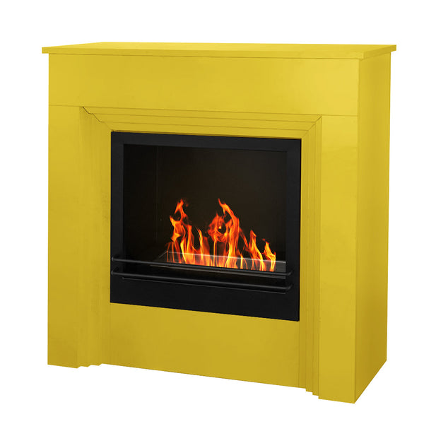 Camino a Bioetanolo da Pavimento 96x35xH96 cm Bellini Giallo prezzo