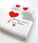 Copripiumino con Stampa sul Sacco e Federe Destination Love Singolo