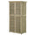 Gartenschrank 87 x 46,5 x 160 cm in grauem Holz