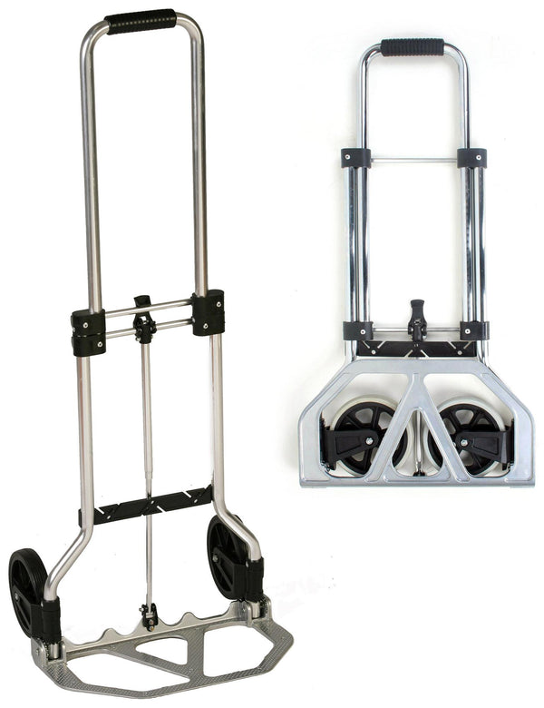 Klapptrolley 45 Kg Gepäckträger aus Aluminium Tosini Trolley Silber prezzo