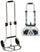 Klapptrolley 45 Kg Gepäckträger aus Aluminium Tosini Trolley Silber