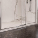 Box Doccia Angolare 70x130 cm 1 Anta Scorrevole in Cristallo Trasparente Bonussi Eliane Varie Misure