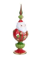 Statuina Babbo Natale con Puntale 33,5 cm in Resina