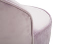 Sedia Mini Paris Rosa Ø45x62 cm Legno Spugna e Velluto Sintetico Rosa e Oro e Nero