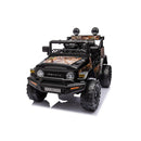Macchina Elettrica per Bambini Fuoristrada Toyota Fj Cruiser 12V Telecomando Ruote in Gomma e Sedile in Pelle Nero e Mimetico