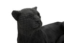 Statua Leopardo Sdraiato Nero 38x12,5x15,3 cm in Poliresina