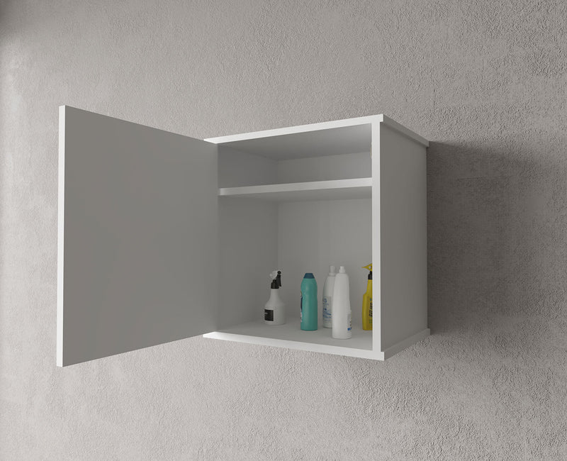 Pensile Lavanderia da Esterno 46,5x34x52,5 cm in PVC Bianco 