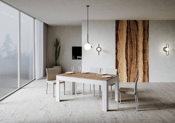 Tavolo Allungabile 160-220x90x77 cm Bibi Mix Quercia sconto
