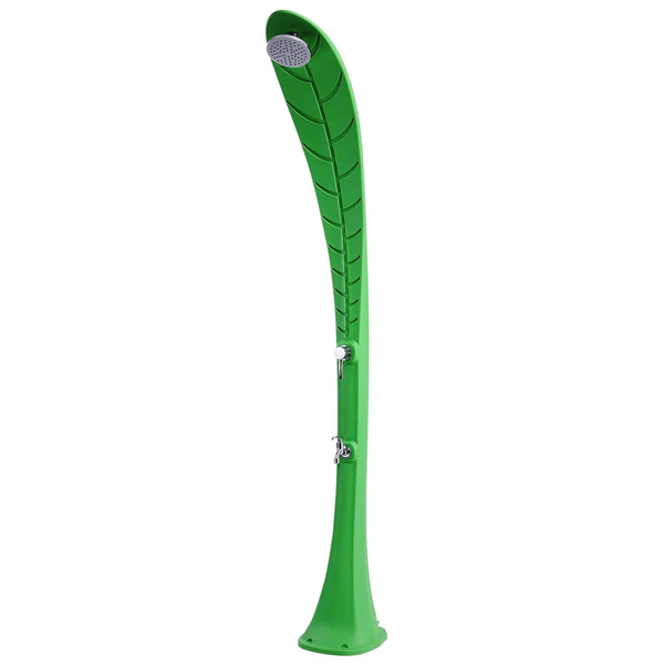 Doccia Solare da Giardino 35 L in Polietilene HD Foglia Verde sconto