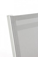 Set 4 Sedie Pieghevole da Giardino 47x57x88h cm Elin Bianco 