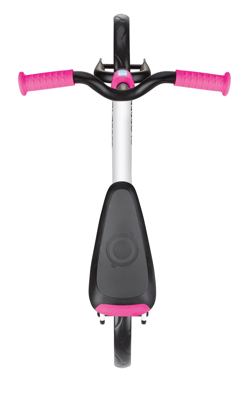 Bicicletta Pedagogica per Bambini 10" Senza Pedali Globber Go Bike Bianco e Rosa